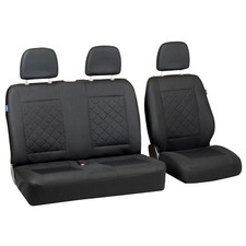 Intensiv Schwarze Sitzbezüge für FIAT DUCATO Autositzbezug SET 1+2
