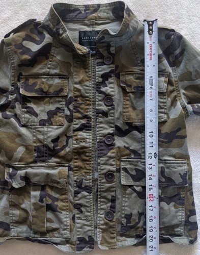 Sanctuary by Anthropologie Salute Camo Military Jacket | Size Small Four Pockets - Picture 5 of 12