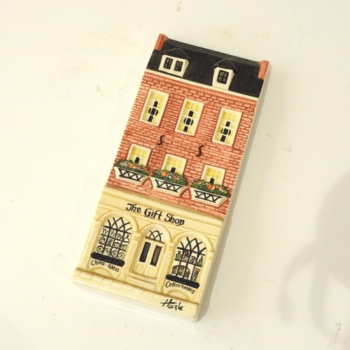 Hazle Ceramics The Gift Shop Porcelain Wall Plaque A Nation of Shopkeepers - Picture 2 of 8
