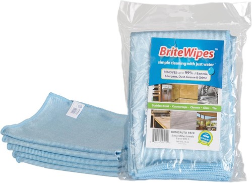Brite & Clean BriteWipes® (toallitas brillantes) Premium 16 pulgadas x 16 pulgadas, azul - Imagen 1 de 5