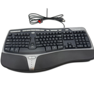 Microsoft Natural Ergonomic Keyboard 4000 USB Tastatur Multimedia QWERTY Schwarz