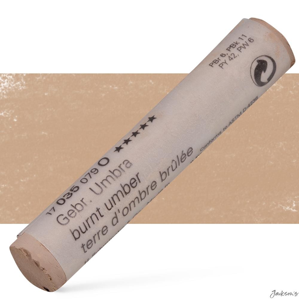 Schmincke Soft Pastel Stick Artist Pigment Burnt Umber 35O Drawing