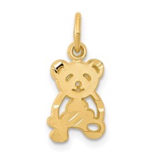 10k Yellow Gold Teddy Bear Charm 20 X 11MM 0.66gm