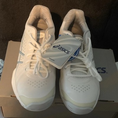 ASICS GEL White Silver Synthetic Low Top Cushioned Athletic Sneakers New Box