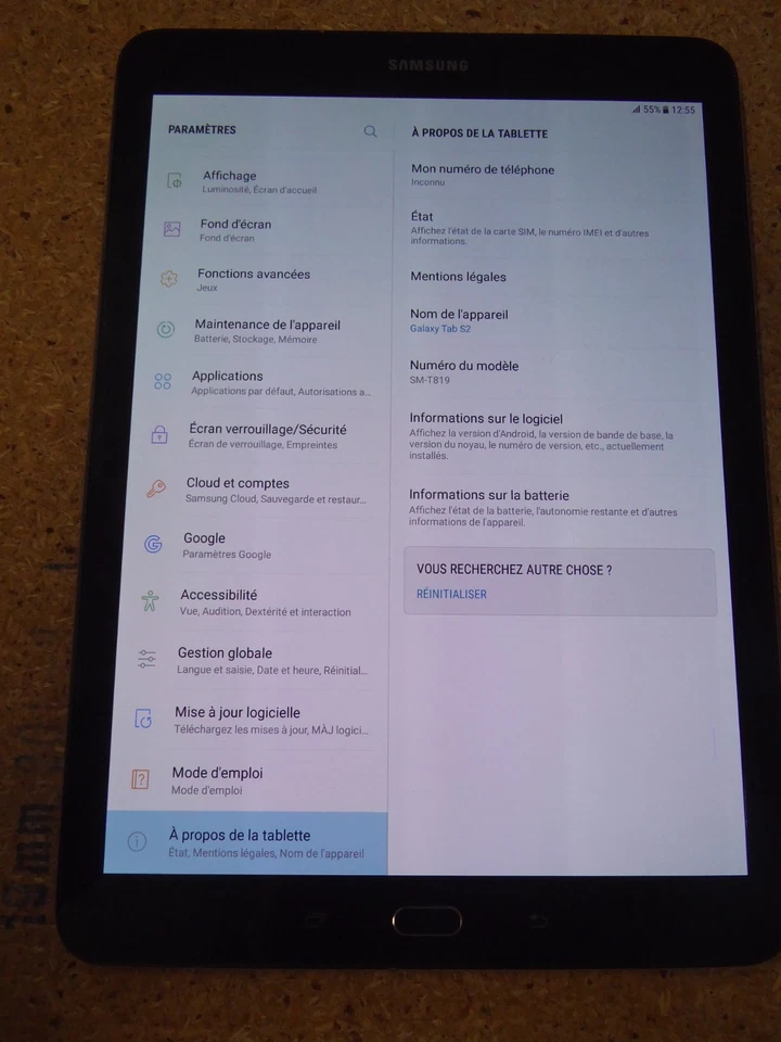 TABLETTE SAMSUNG TAB S2 32Go SM-T819 CELULLAR WIFI 4G - Photo 2/4