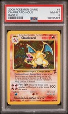 No Reserve PSA 8 2000 POKEMON BASE SET 2 #4 CHARIZARD-HOLO RARE