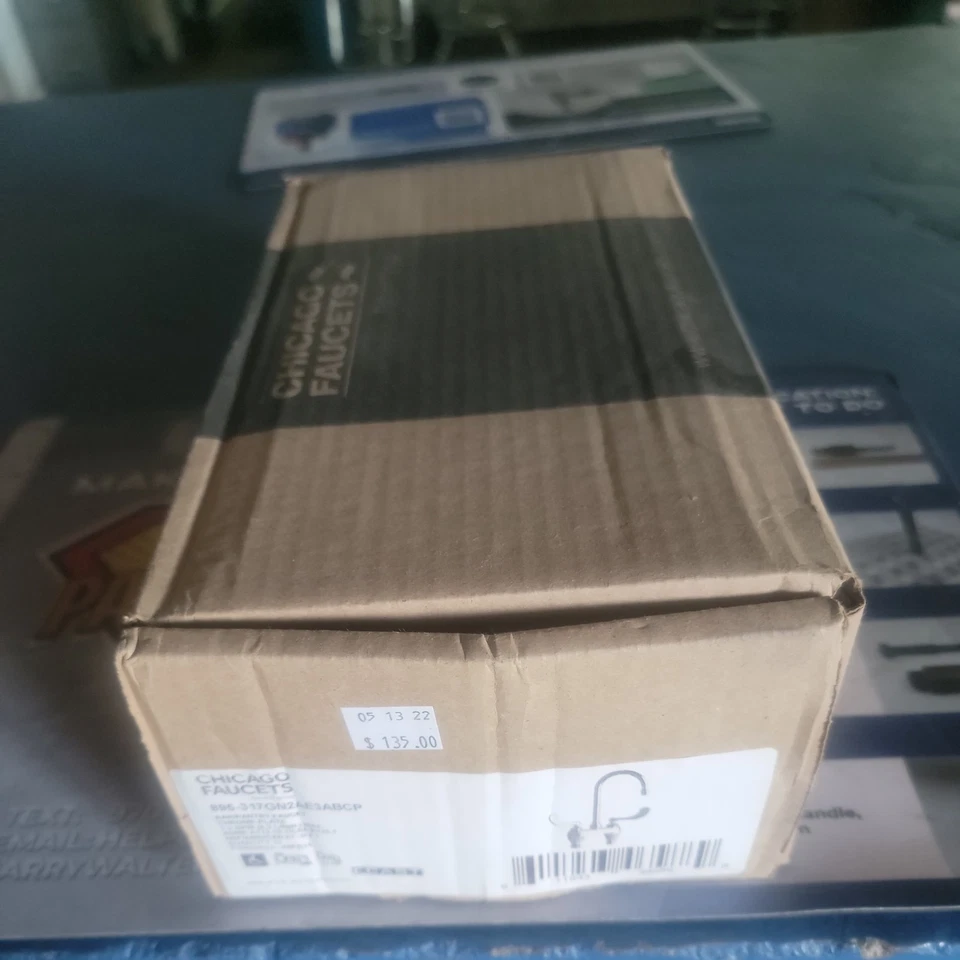 Chicago Faucets Bar Pantry 895-317GN2AECABCP Chrome Deck-Mounted 4" Center Fauce - Image 2 of 2