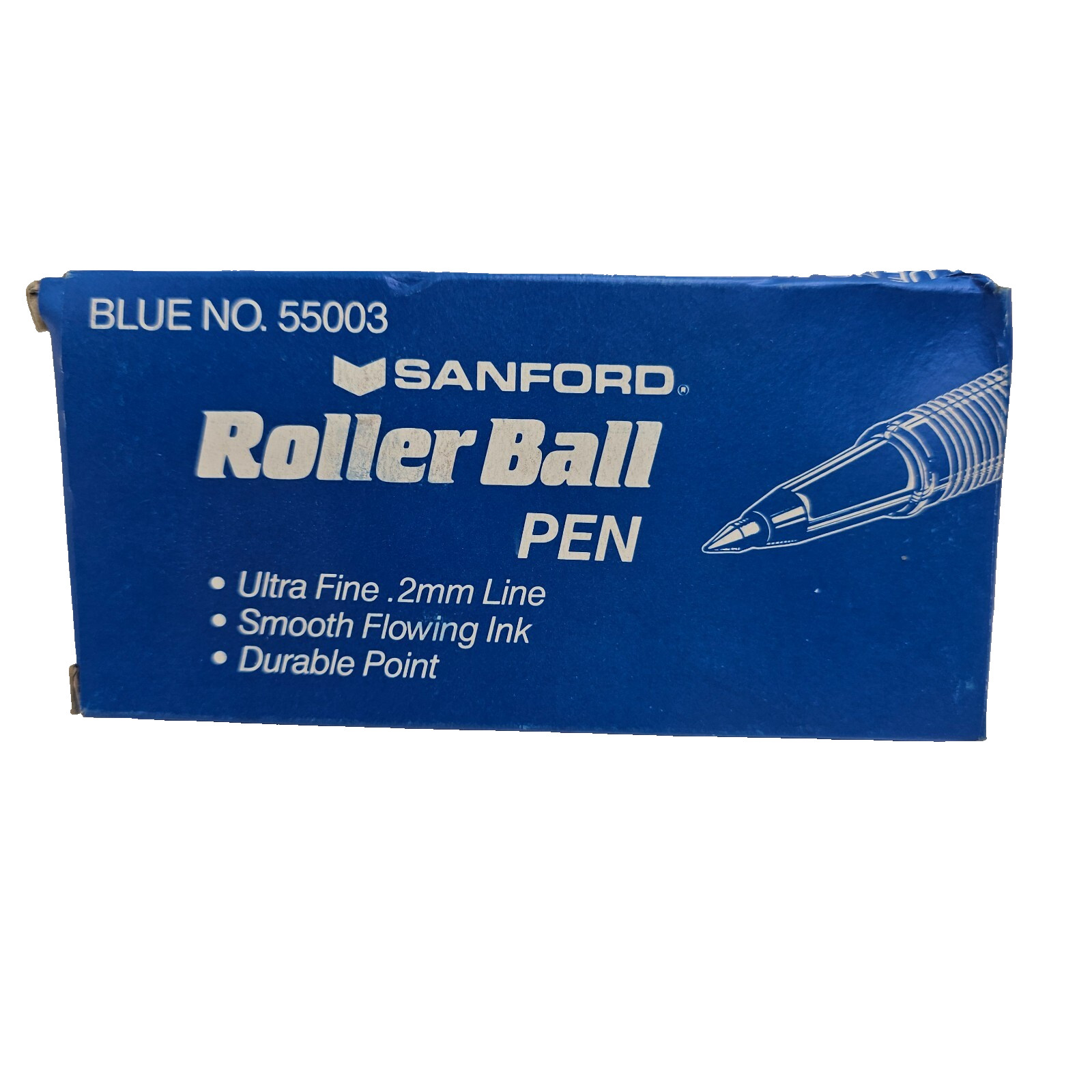 NOS Vintage Sanford Roller Ball Pens Blue 55003 Ultra Fine .