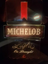 Vintage 1970's-80's Anheuser-Busch Michelob Light Beer on Draught Light Works
