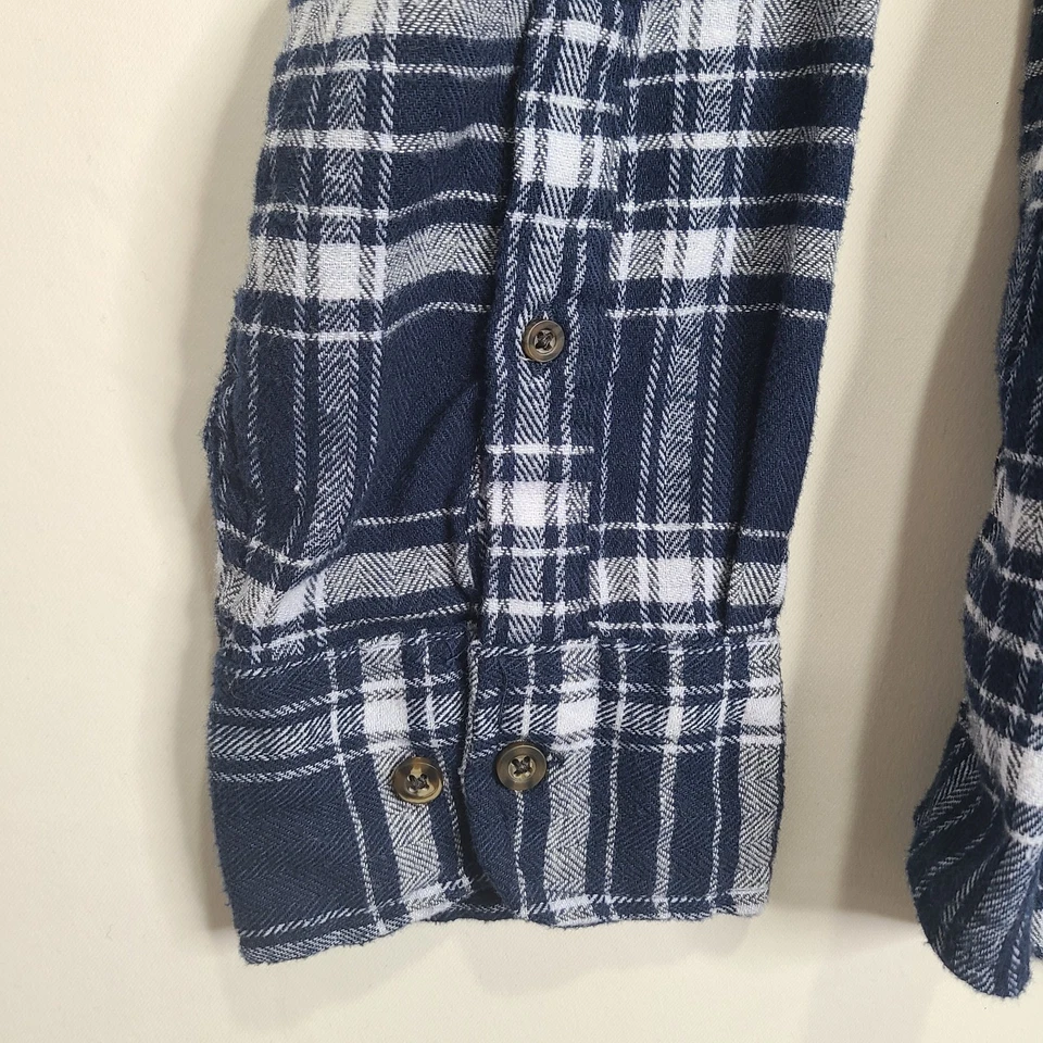 CloudVeil Soft Blue Plaid Long Sleeve Casual Button Shirt Mens XL Outdoor - Image 4 of 4