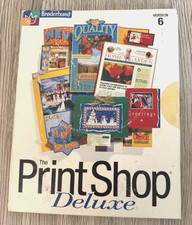 Broderbund The Print Shop Deluxe Version 6 PC CD-ROM 1998 Windows 95/98 8 Discs