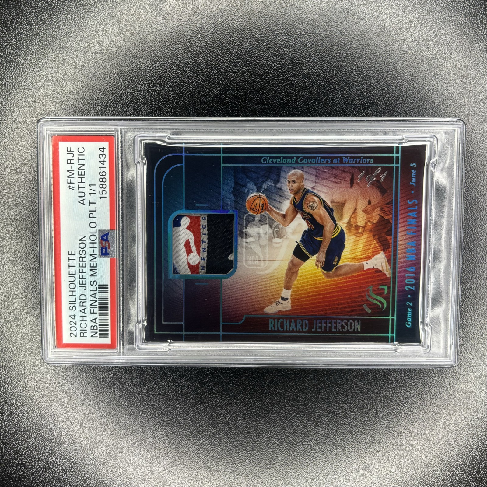 2024-25 Silhouette - Richard Jefferson Finals Memorabilia LOGOMAN 1/1 #FM-RJF