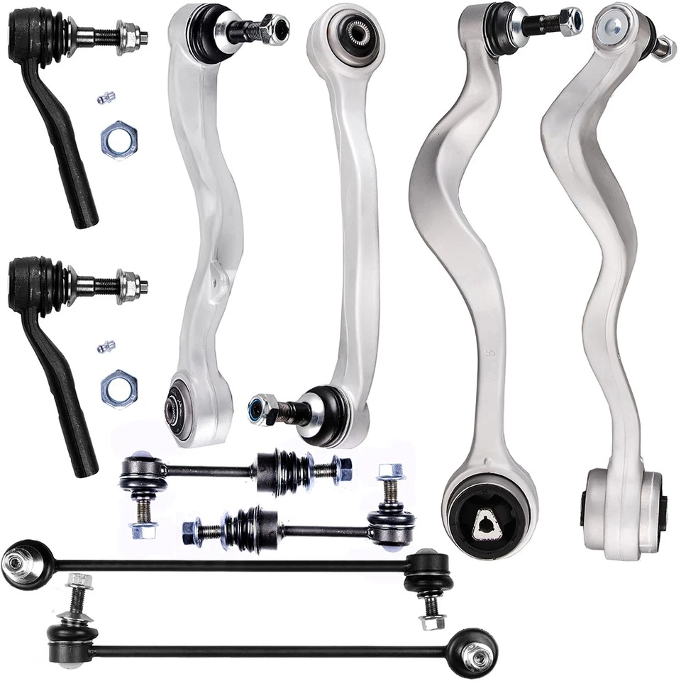 Barra estabilizadora de barra de amarre exterior brazo de control inferior delantero 10 piezas para BMW 530i 545i 2004-2005 Foto 2 de 4