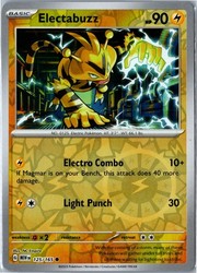 Electabuzz 125/165 Reverse Holo Common SV: Scarlet & Violet 151