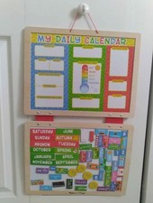 Melissa Doug KIds Hanging Magnetic Calender