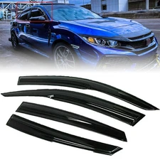 Out-Channel Window Vent Visors Rain Guards Deflectors For Honda Civic 2016-2021