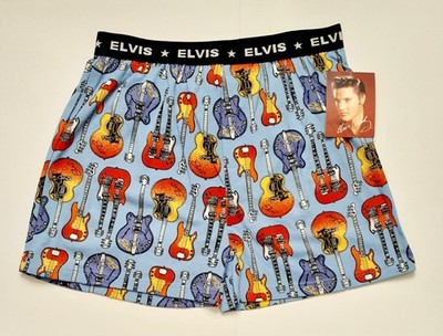 Vintage - ''Elvis Presley Guitars Boxer Shorts'' - Size: Large - Never Worn