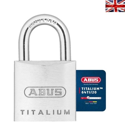 Titalium 64TI/20 Aluminium Vorhängeschloss - leicht & sicher mit Stahlbügel