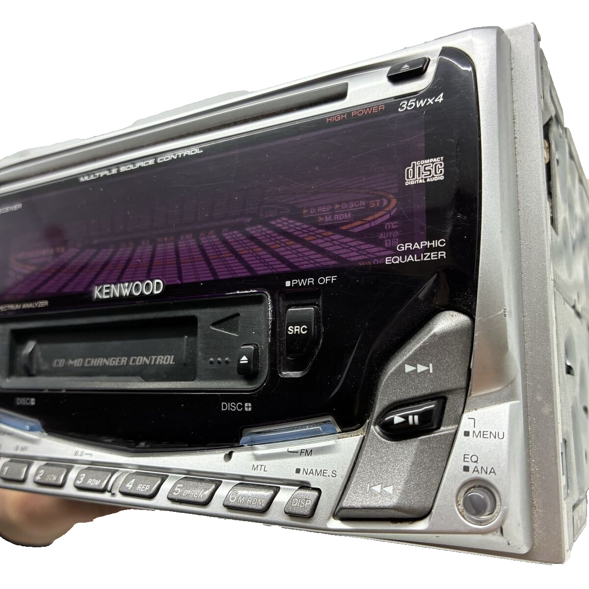 KENWOOD DPX-4000 2DIN CD Cassette Player DSP Car Audio Deck JDM