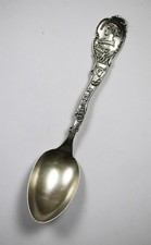 Antique 1898 Trans-Mississippi Expo Omaha Sterling Silver Souvenir Spoon