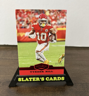 2019 Panini Plates & Patches Tyreek Hill Red #2 Serial Numbered /10 Chiefs