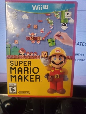 Super Mario Maker Nintendo Wii U /Game+ Case + ARTWORK / NO MANUAL