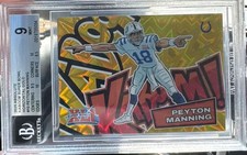 2025 Absolute Peyton Manning Super Bowl Gold Kaboom /10 BGS 9