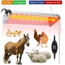 Large Chicken Coop Heater Lamp  400W Carbon Fiber Chicks Brooder Heater Plates...
