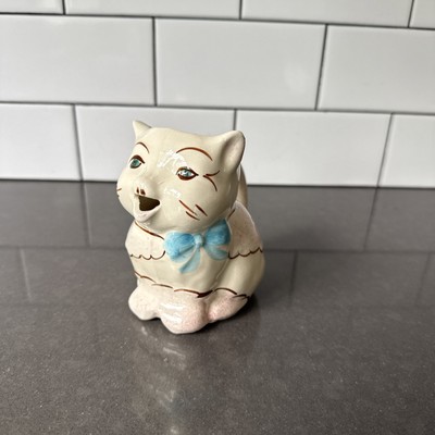 Vintage Puss-N-Boots Cat Creamer | Handpainted | Made in USA