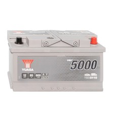 Yuasa 85Ah Autobatterie YBX5110 SMF 12V Silver High Performance Starterbatterie