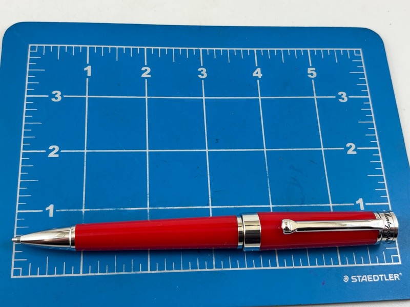 Judd's Excellent Montegrappa Parola Red Celluloid Ballpoint Pen