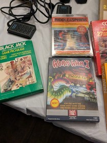 ATARI CX-2600A  VIDEO COMPUTER SYSTEM 1980 16 Games Pac Man Xtra Controls + More