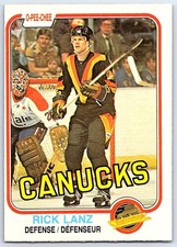 1981-82 O-Pee-Chee Rick Lanz Rookie Vancouver Canucks #338