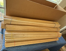 15 lbs of 36" Balsa Strips Rods - Mix of cross sections and sizes - Up to 1"