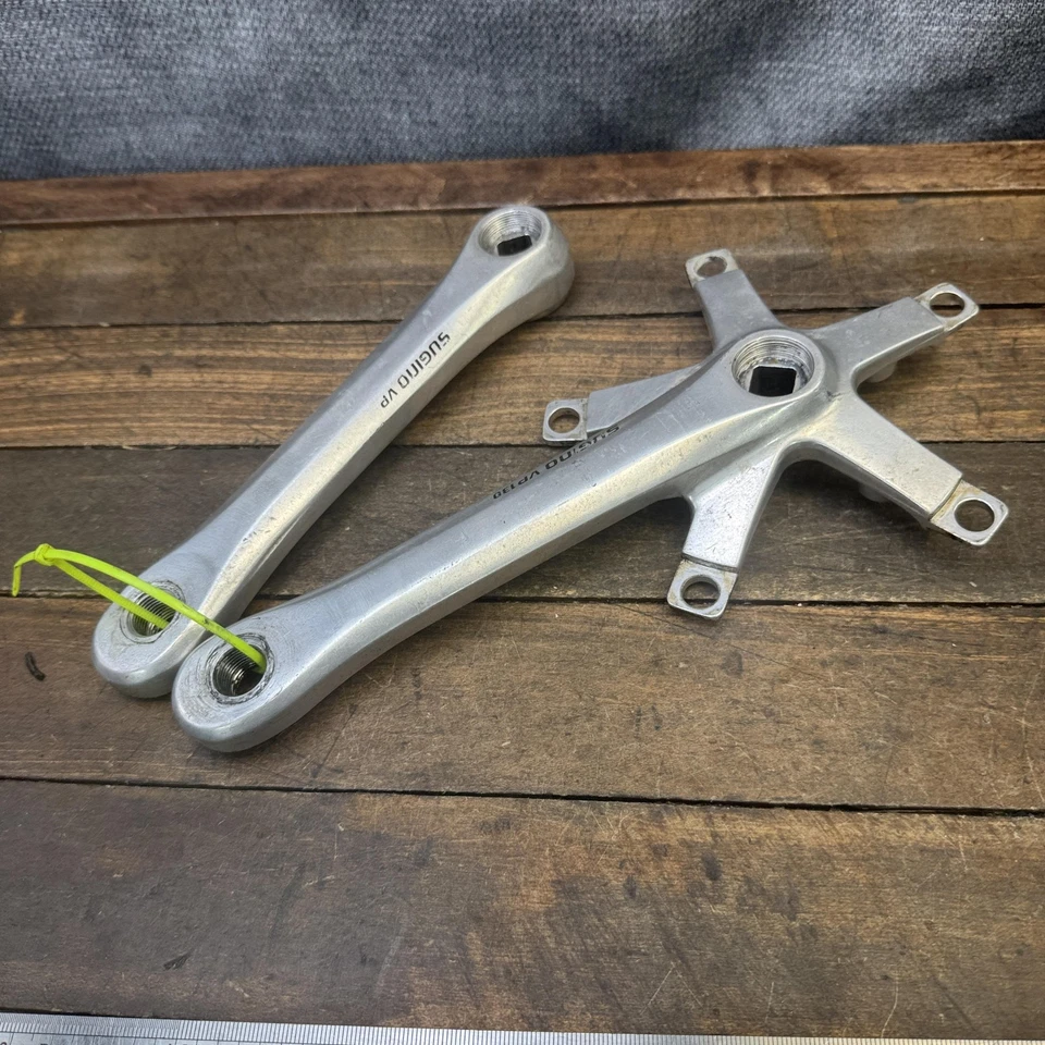 Vintage Sugino VP130 GP 130mm BCD 170mm Square Taper TRIPLE Crankset Japan Bike - Image 3 of 4