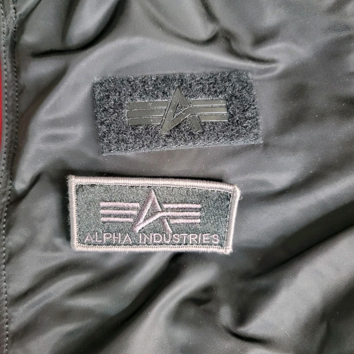 ALPHA INDUSTRIES 3A 382 Mens Small Black Flight Bomber Nylon