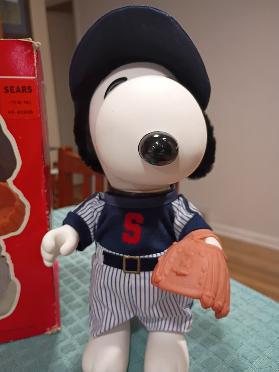 美品　レア　スヌーピー　野球　（ベースボール）フィギュア　1958・1966 Vintage 1958 Snoopy Baseball Player Collector Doll 8 1/2