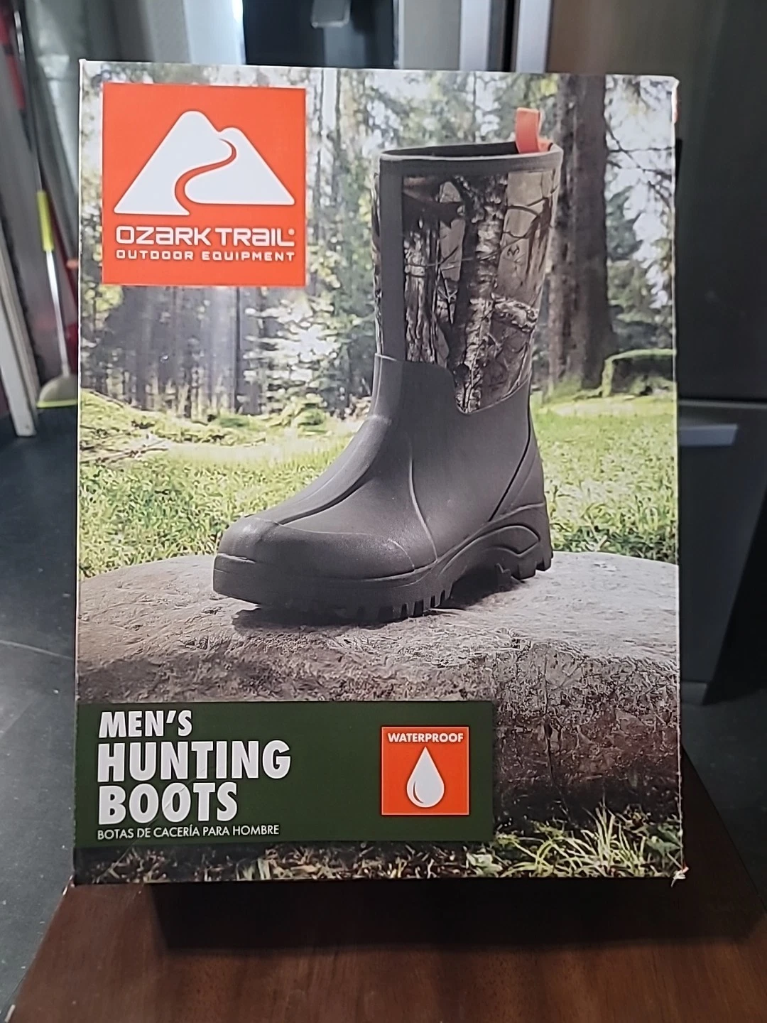 Ozark Trail REAL TREE Men's Rubber Hunting Fishing TALL Boots Waterproof Size 13