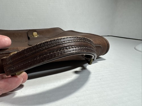Borsa a tracolla Coach vintage in pelle marrone stazione senza borsa fob made in USA fine anni 80? - Foto 15 di 24