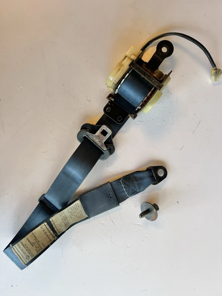1984-1989 NISSAN 300ZX Z31 Front left Righ SIDE LH RH SEAT BELTS OEM BLUE Pair - Image 2 of 4