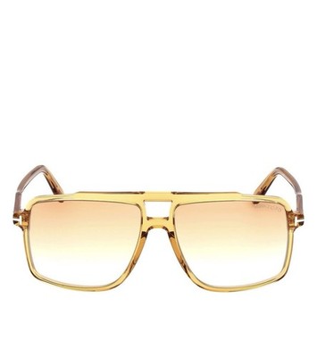Tom Ford Kemp FT1177 Sunglasses Male Shiny Dark Yellow  59mm