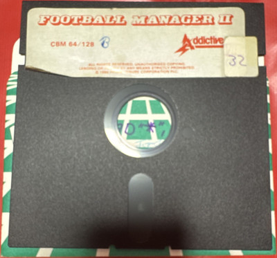 Addictive Football Manager II Diskette für Commodore 64/128 (C64/C128)