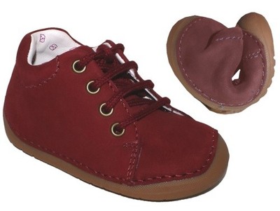 Lauflernschuhe Schnürer in Burgunder Rot, LULU, WMS: M Serie: El Chico ELEFANTEN