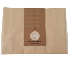 15 Pack 6 Quart Replacement Paper Filter Bags for Atrix Turbo Red Vacuum