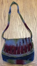 Colorful Artisan Made Wool/Felt Handbag/Purse
