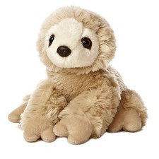 Aurora Mini Flopsie - 8" Sloth, Beige, Plush