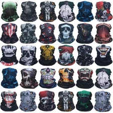 30 pcs Skull Gaiters Face Mask Bandana Headband Scarf Independence Day Women Men