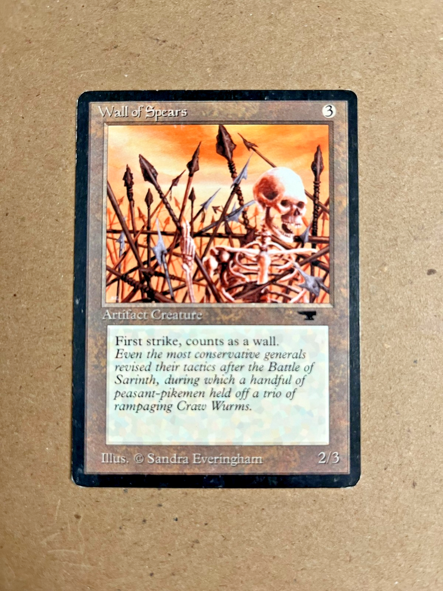 mtg antiquities cards Common Set Put the rest on the bottom of your library in a random order MTG Antiquities Wall of Spears