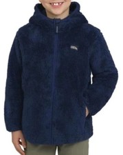 Eddie Bauer Youth Plush Hoodie Full Zip High Pile Jacket Kids Boys Girls L 14/16