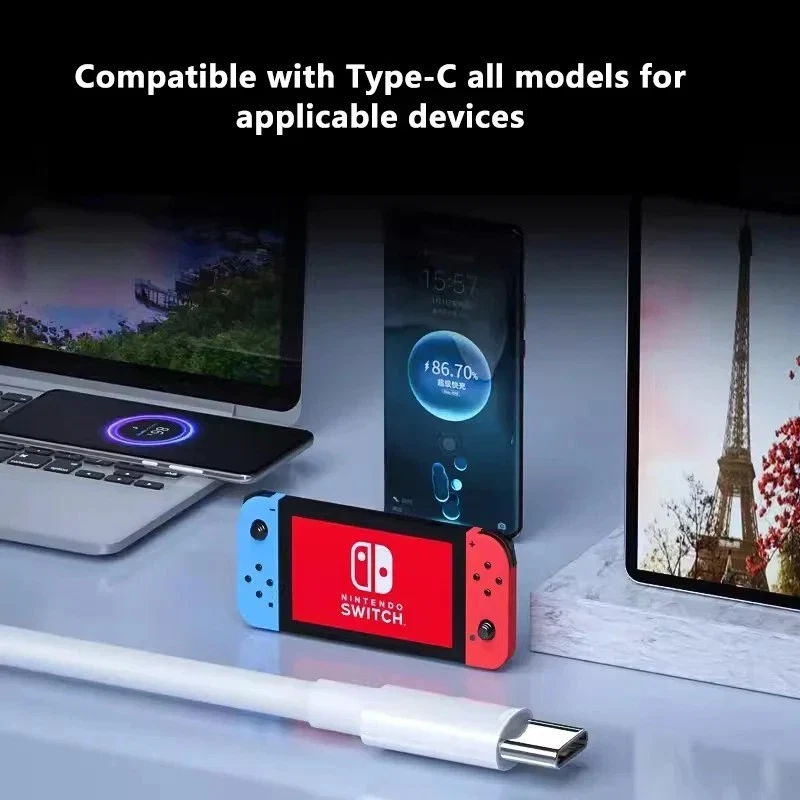 2M USB C To USB C Fast Charger PD 100W Dual Type C Charging Data Sync USB Cable - Image 2 of 4